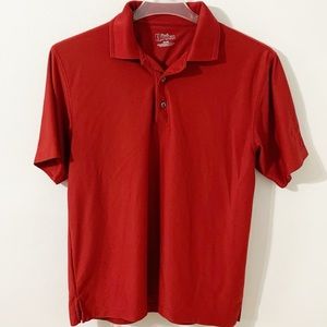 PGA Tour Collared Polo Technical Fabric Short Sleeve Golf Shirt Side Vents ⛳️🏌️